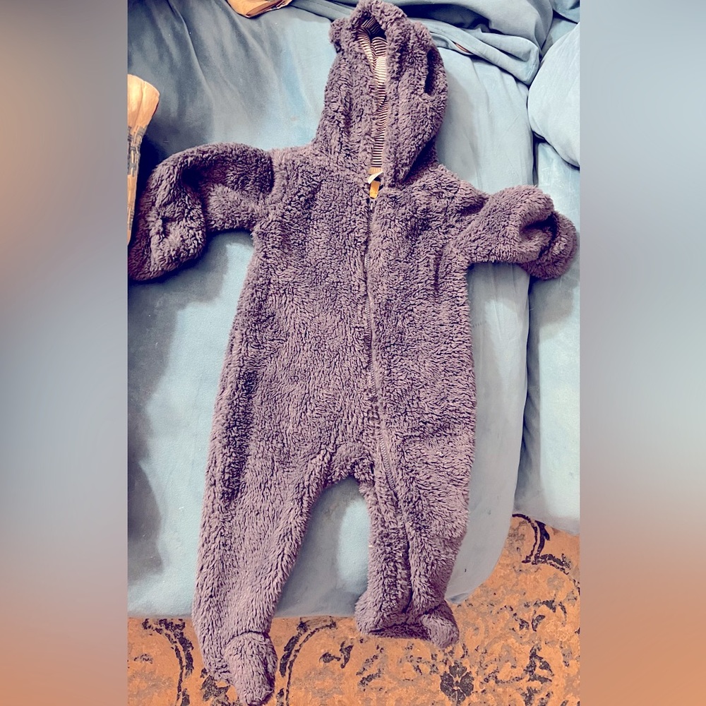 Carters Baby Bear Snowsuit Navy Blue 9 Months